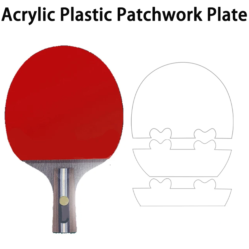 Table Tennis Rubber Protective Film - Acrylic Plastic Patchwork Plate for Mounting