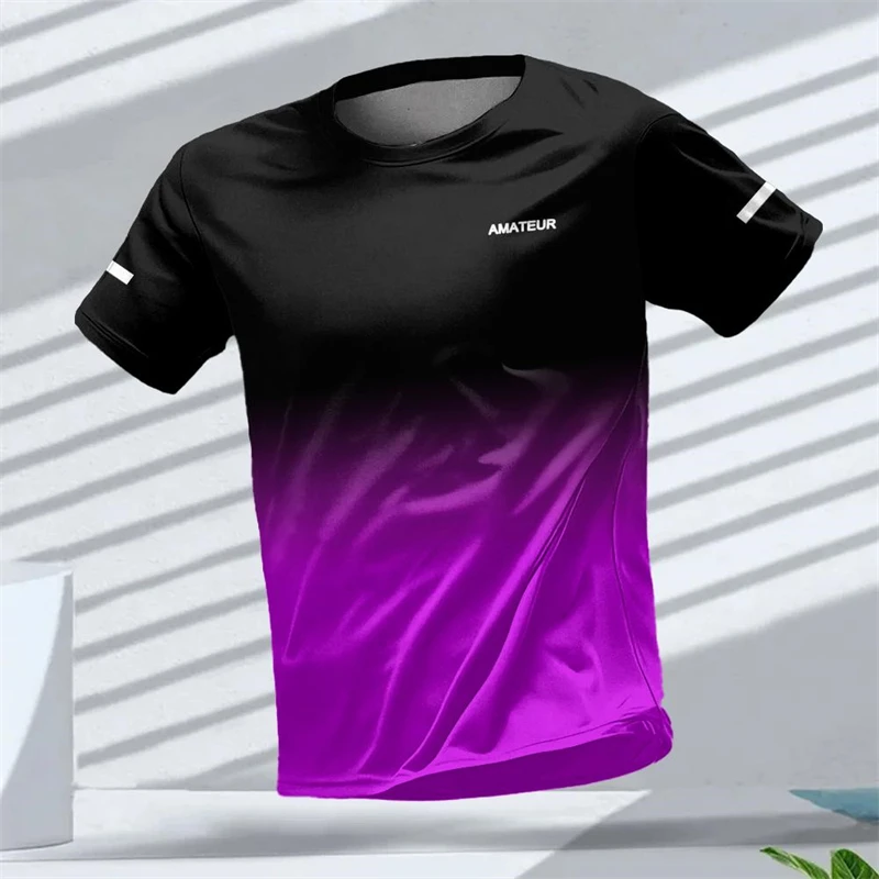 Table Tennis Club Jersey - Outdoor sports men's T-shirts, gradient pattern